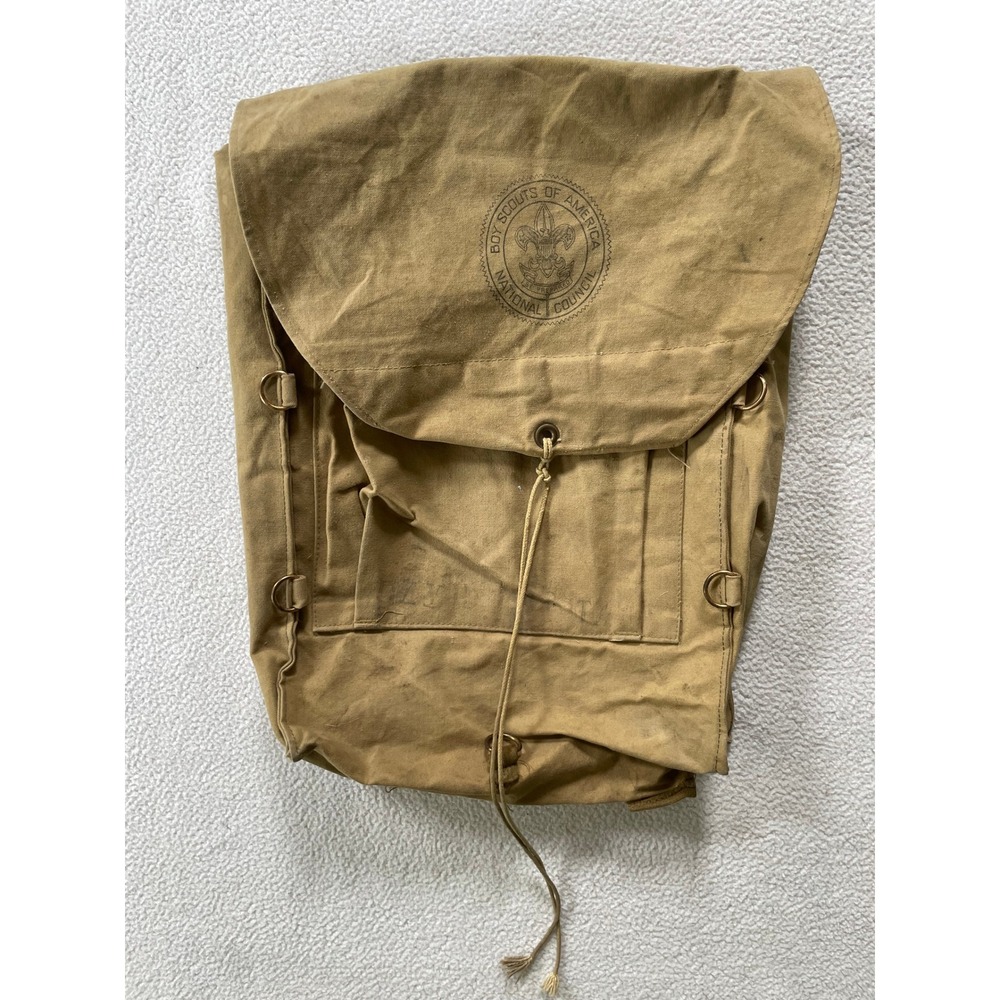 Vintage Boy Scouts of America No. 573 Haversack By Diamond Brand Canvas Backpack